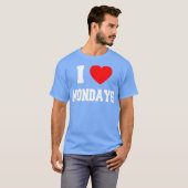 Ik hou van maanddagen t-shirt (Voorkant volledig)