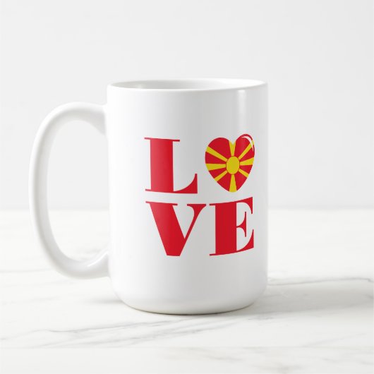 Ik hou van Macedonië Koffiemok (Links)