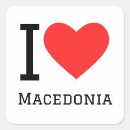 Ik hou van macedonische sticker
