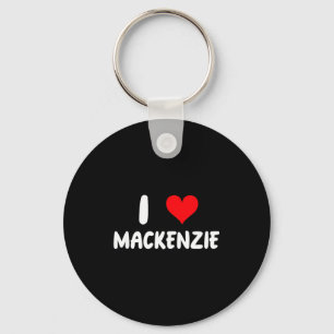 Ik hou van Mackenzie - Hart - Naam Sleutelhanger