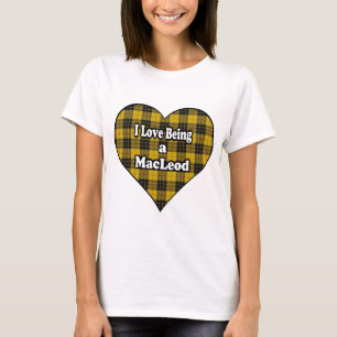 Ik hou van MacLeod Clan MacLeod Tartan T-shirt