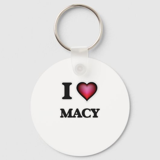 Ik hou van Macy Sleutelhanger (Voorkant)