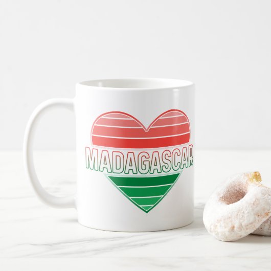 Ik hou van Madagascar, Malagassisch hart Koffiemok (Met donut)