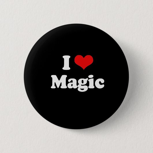 Ik hou van Magic Tshirt Ronde Button 5,7 Cm (Voorkant)