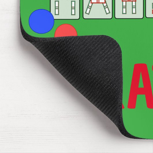 Ik hou van mahjong - Tegels met letters - geperson Muismat (Hoek)