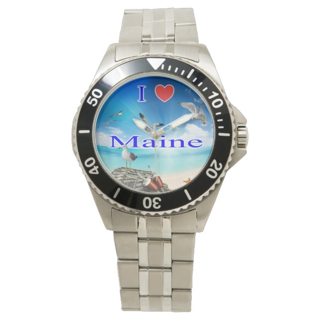 Ik hou van Maine Horloge (Voorkant)