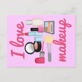 Ik hou van make-up Briefkaarten