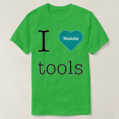 Ik hou van Makita tools T-shirt (Design voorkant)