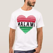 Ik hou van Malawi, Malawisch hart T-shirt (Voorkant)