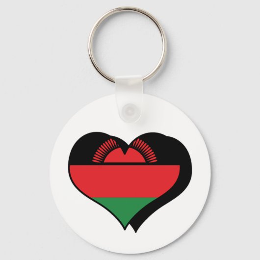 Ik hou van Malawi Sleutelhanger (Voorkant)