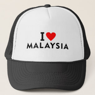 Ik hou van Maleisië land zoals harttoerisme toeris Trucker Pet