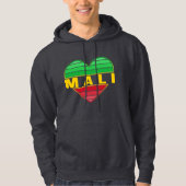 Ik hou van Mali, Malinees hart Hoodie (Voorkant)