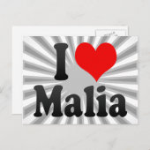 Ik hou van Malia Briefkaart (Voorkant / Achterkant)