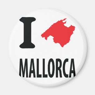Ik hou van Mallorca contour icon Magneet