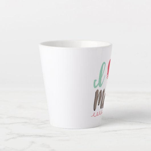 Ik hou van mam hart latte mok (Voorkant)