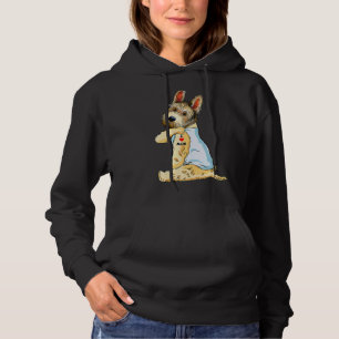 Ik hou van mam Tattoo Berger Picard mam Moederdag Hoodie