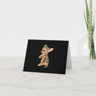 Ik hou van mam Tattoo Funny Chihuahua Dog met Band Notitiekaartje