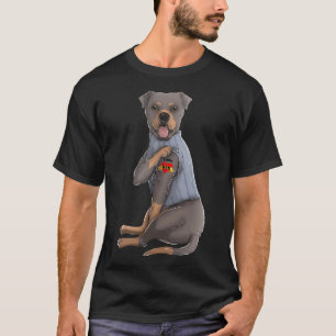 Ik hou van mam Tattoo rottweiler mama T-shirt