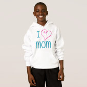 Ik hou van mama- fancy hart kinder t-shirt (Voorkant volledig)