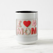 Ik hou van mama Moederdag Mok (Midden)