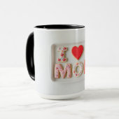 Ik hou van mama Moederdag Mok (Voorkant links)