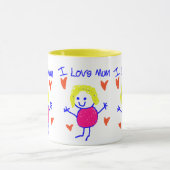 Ik hou van mama mok (Midden)