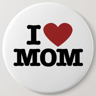 Ik hou van mama ronde button 6,0 cm