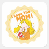 Ik hou van mama Sticker (Voorkant)