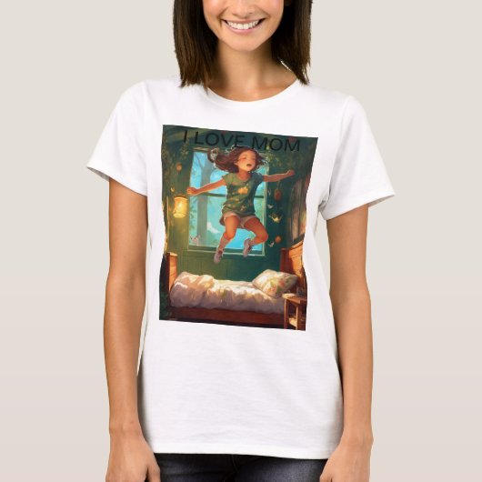 'Ik hou van mama' T-shirt" T-shirt (Voorkant)