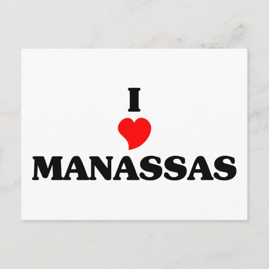 Ik hou van Manassas Briefkaart (Voorkant)