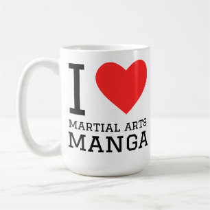Ik hou van mangas over vechtsporten koffiemok