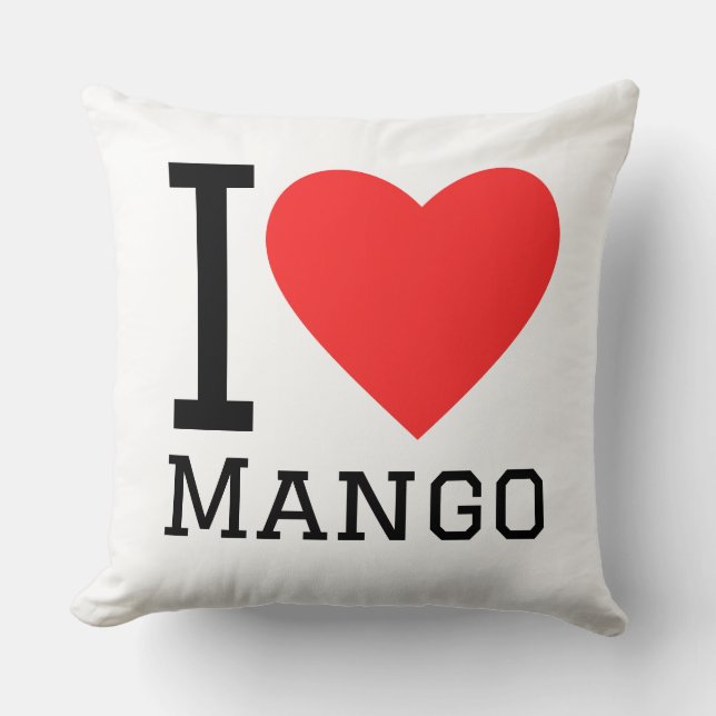 Ik hou van mango kussen (Voorkant)