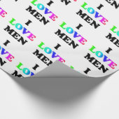 Ik hou van Mannen Cadeaupapier (Hoek)