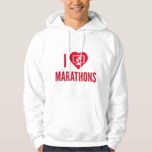 Ik hou van marathons hoodie
