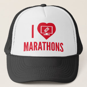 Ik hou van marathons trucker pet