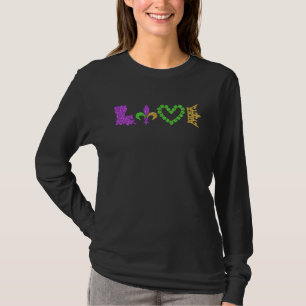 IK HOU VAN Mardi Gras Fleur De Lys Symbool Mannen T-shirt