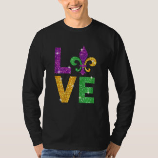 Ik hou van Mardi Gras Mardi Gras T-shirt voor vrou