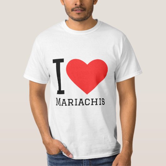 Ik hou van mariachis t-shirt (Voorkant)