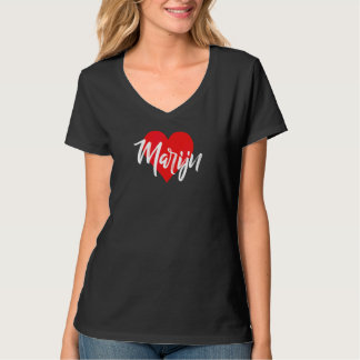 Ik hou van Marijn voornaam lief hart T-shirt