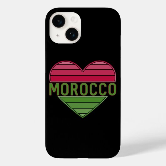 Ik hou van Marokko, Marokkaans hart Case-Mate iPhone Case (Achterkant)