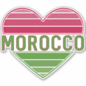 Ik hou van Marokko, Marokkaans hart Sticker (Voorkant)