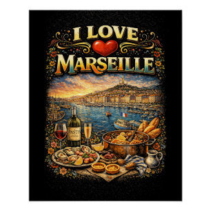 Ik hou van Marseille Perfect Poster