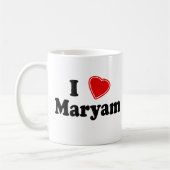 Ik hou van Maryam Koffiemok (Links)