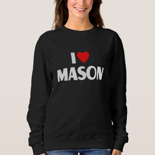 Ik hou van Mason I Heart Mason Trui (Voorkant)