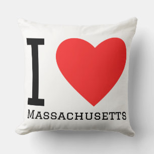Ik hou van Massachusetts Kussen