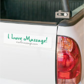 Ik hou van Massage! Bumpersticker (Op Truck)