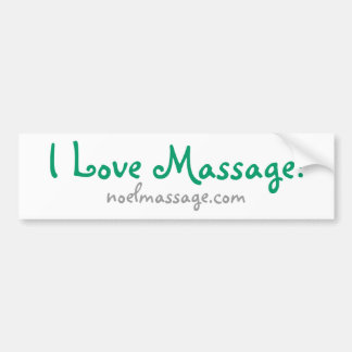 Ik hou van Massage! Bumpersticker