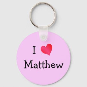 Ik hou van Matthew Sleutelhanger