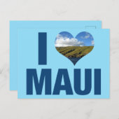 Ik hou van Maui Hawaii Briefkaart (Voorkant / Achterkant)