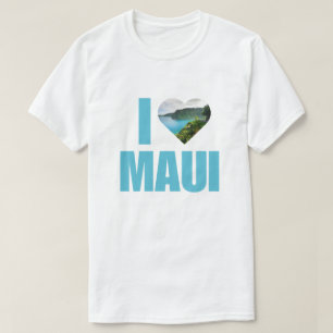 Ik hou van Maui Hawaii Cute Hawaiaanse Vakantie T-shirt